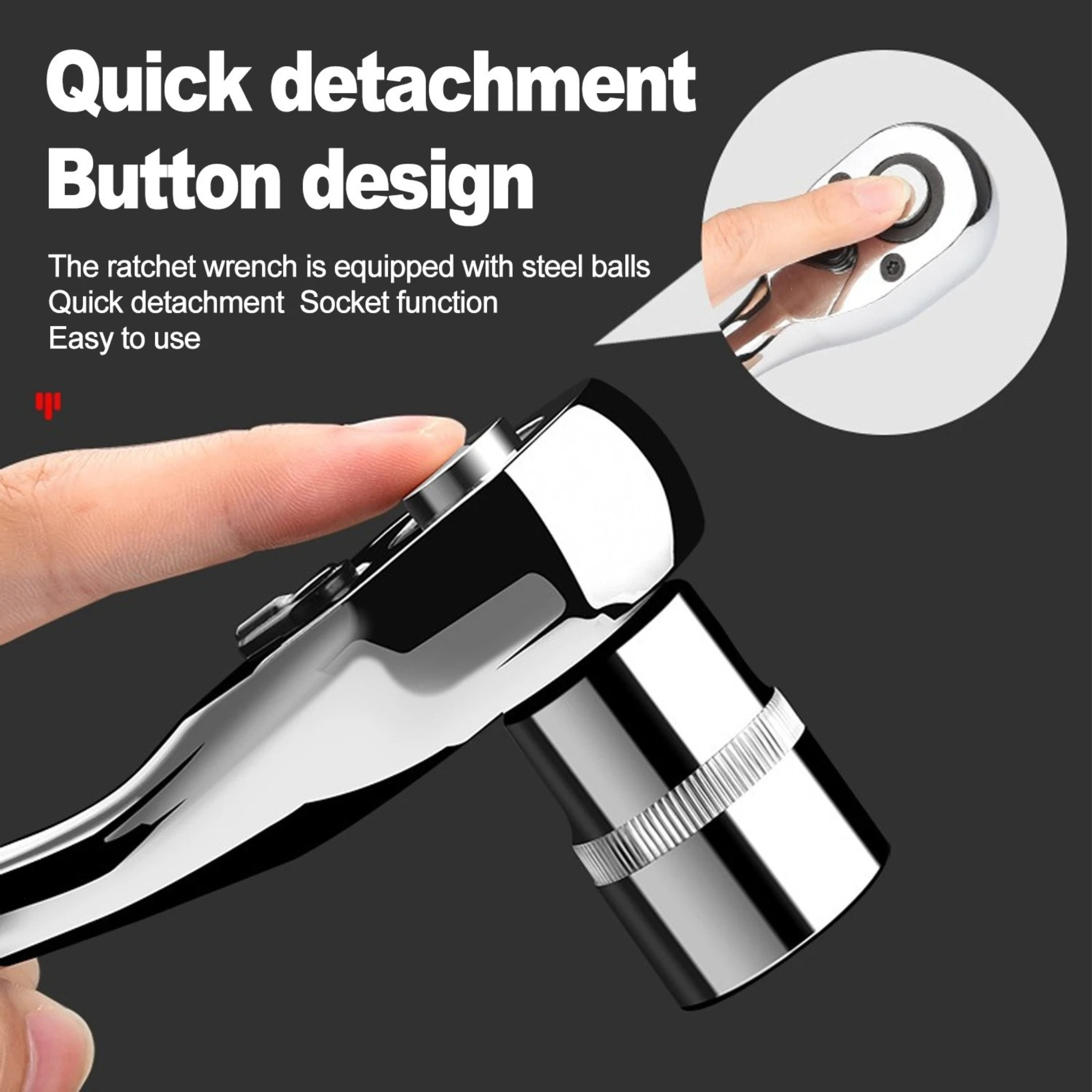 ProToolGarage - Ratchet Wrench, 72 Teeth/ 1/2-1/4-3/8 Zoll