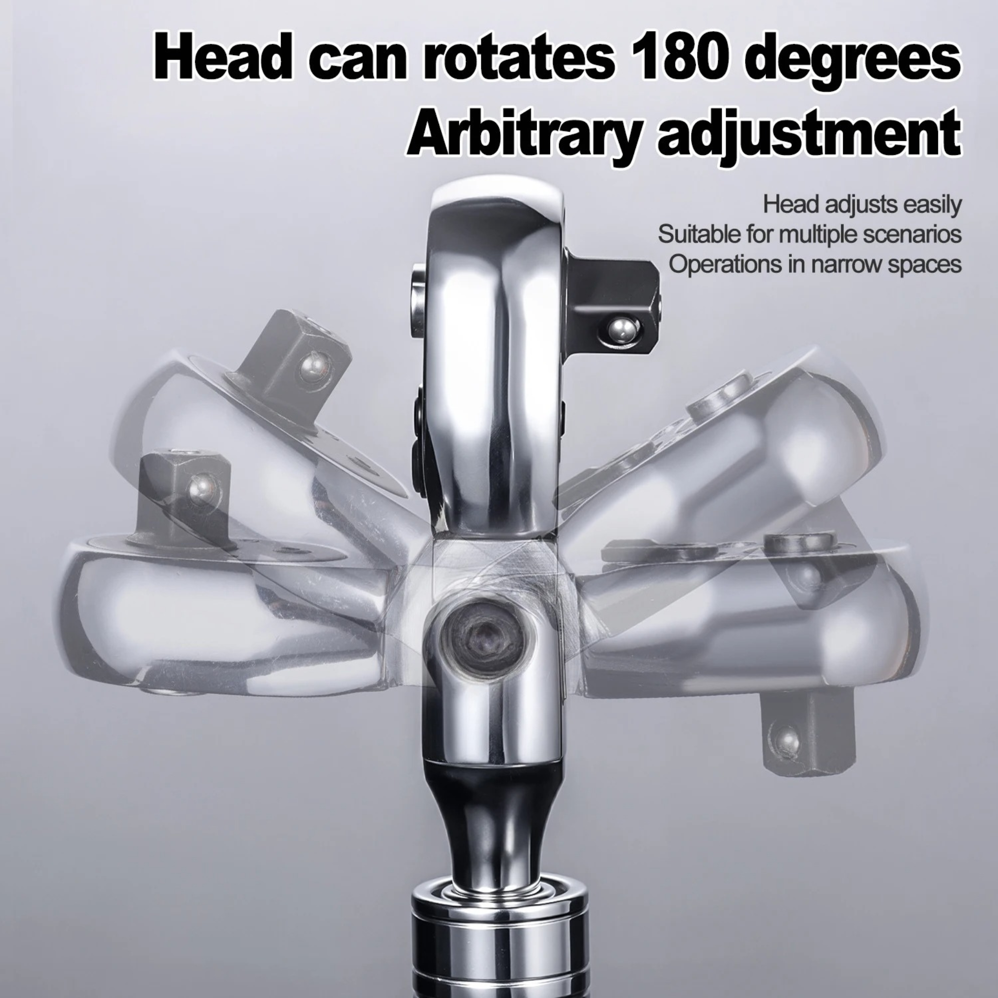 ProToolGarage - Ratchet Wrench, 72 Teeth/ 1/2-1/4-3/8 Zoll