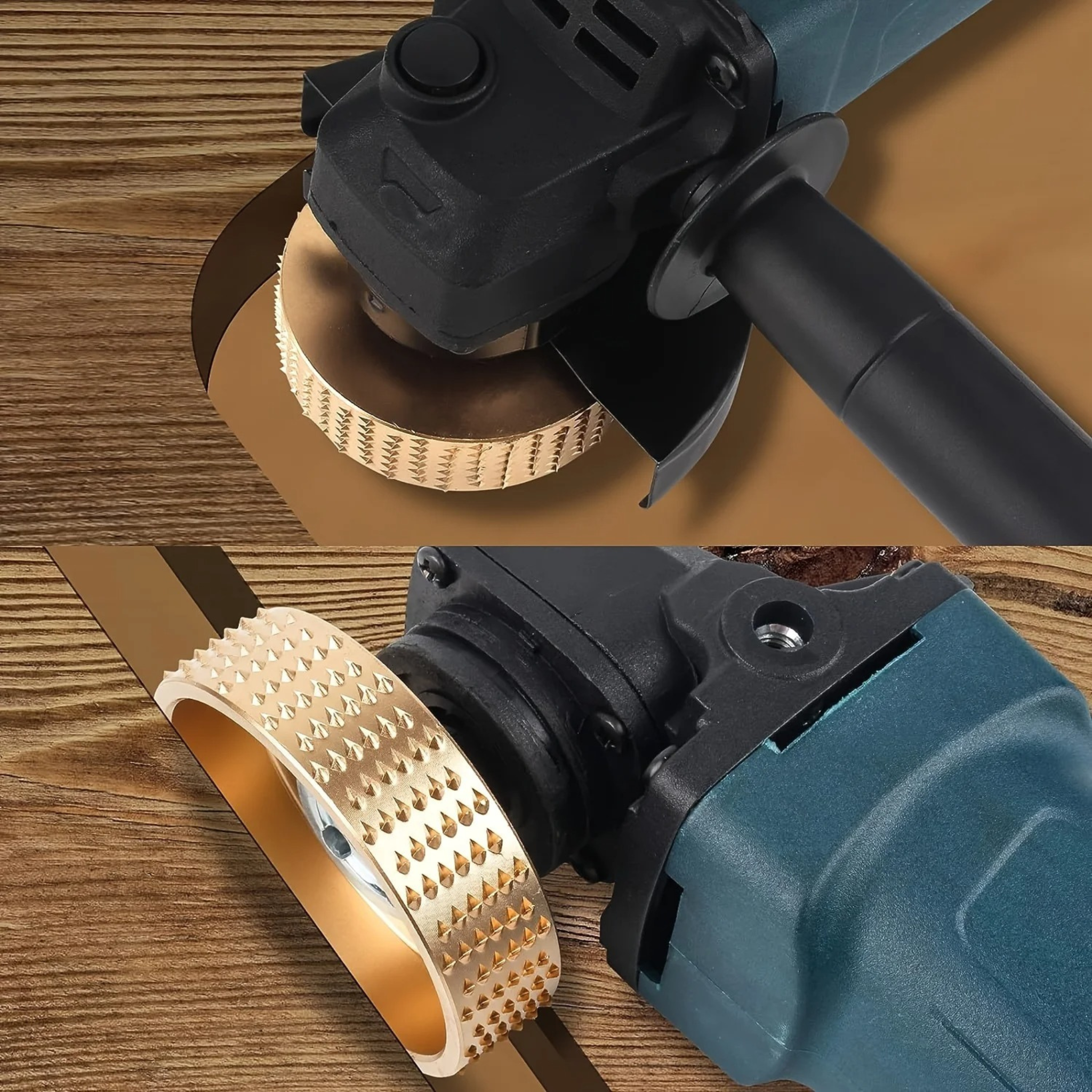 ProToolGarage - Angle Grinder Set For Wood Carving - 5-piece