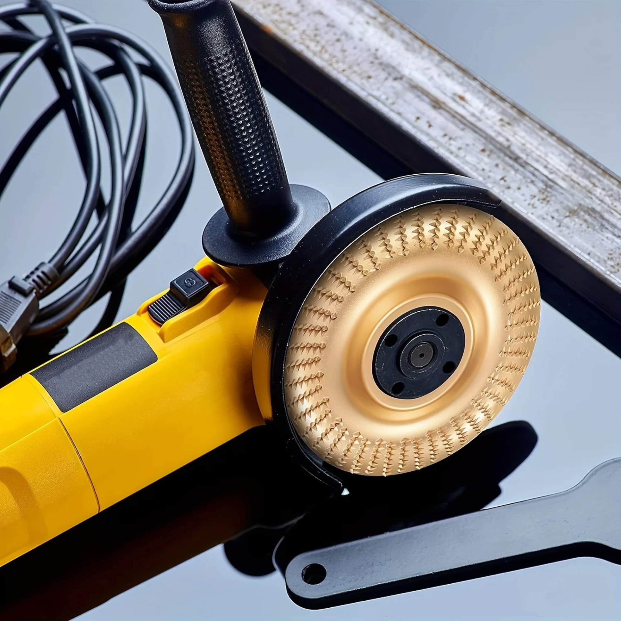 ProToolGarage - Angle Grinder Set For Wood Carving - 5-piece