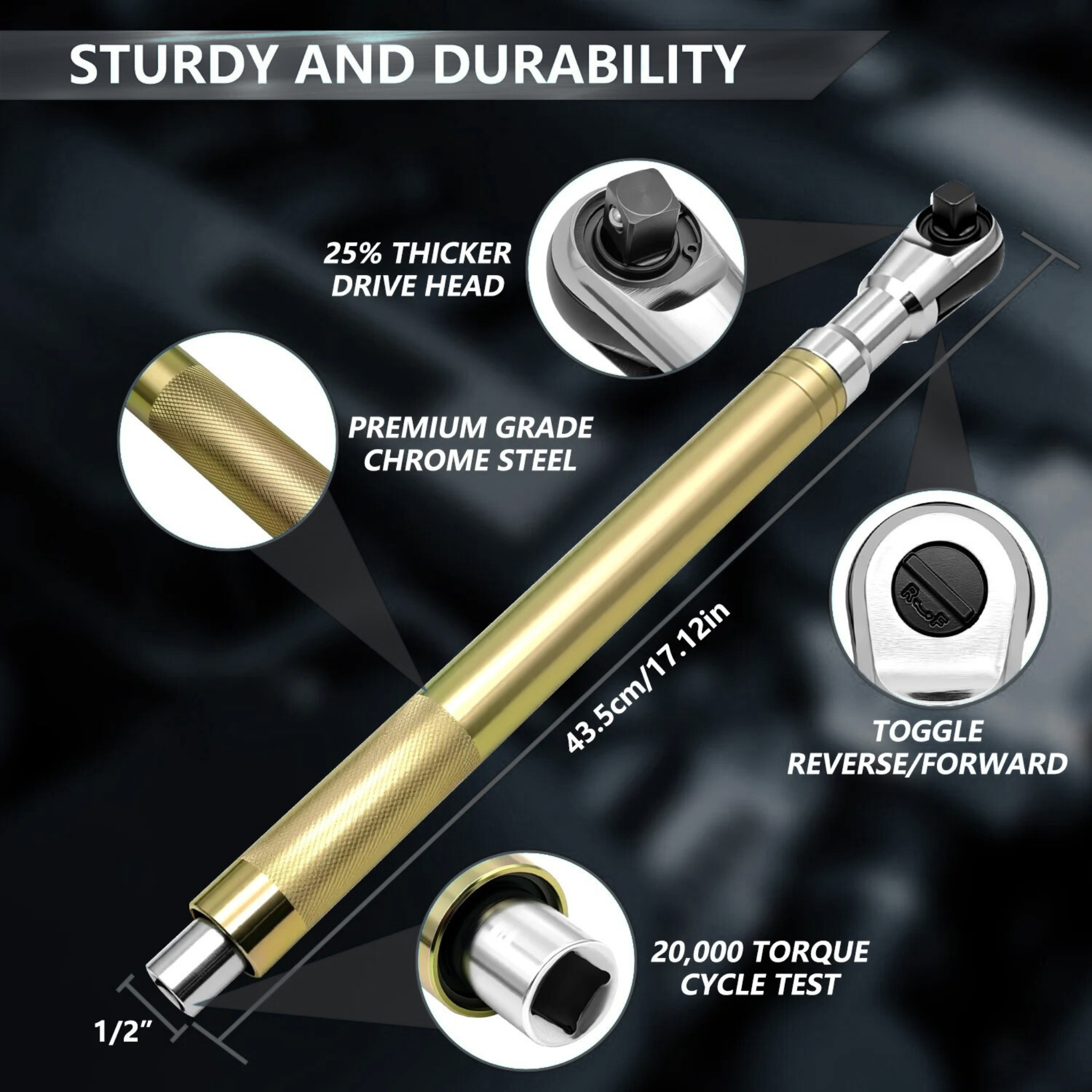 ProToolGarage - Offset Impact Wrench Extension