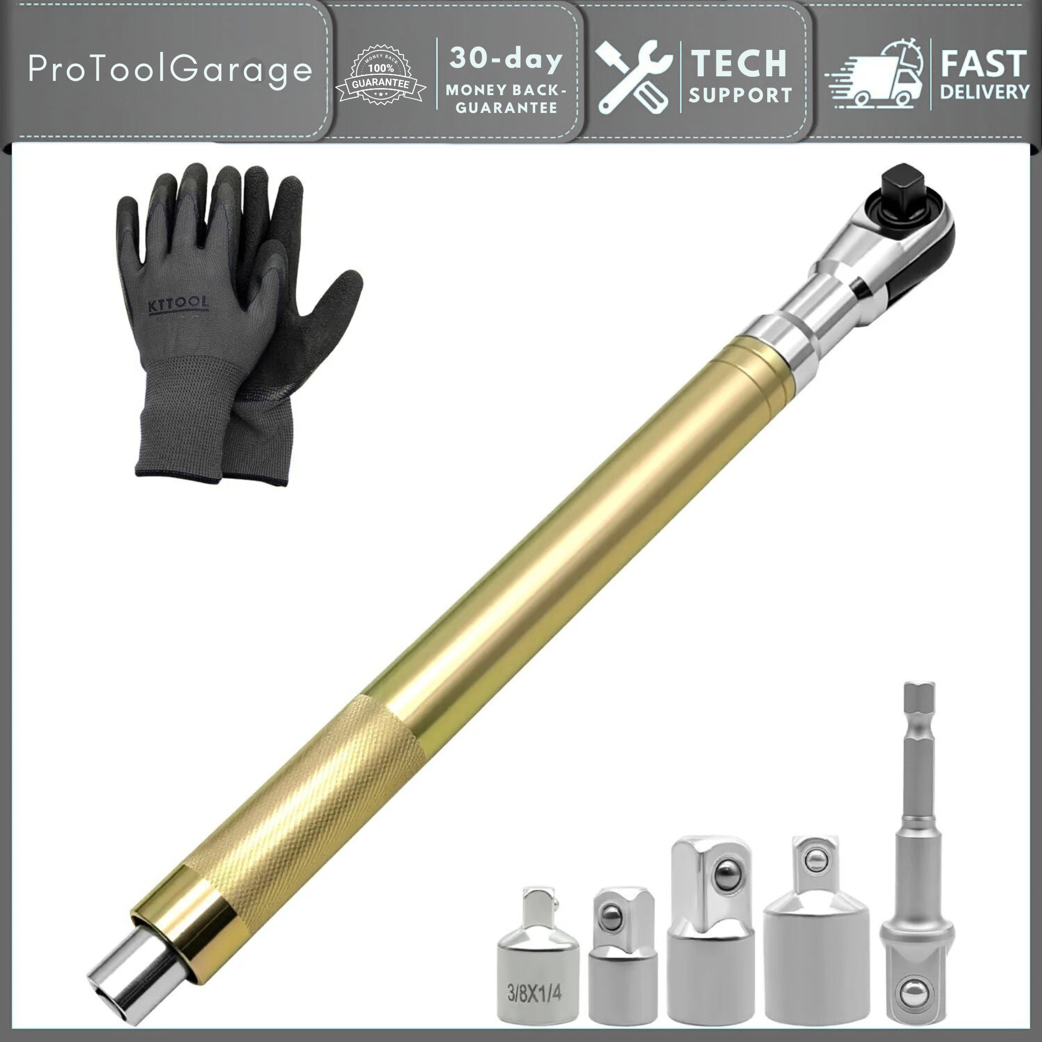 ProToolGarage - Offset Impact Wrench Extension